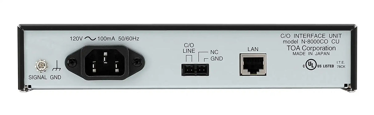 TOA Electronics C/O Interface Unit - N-8000CO CU - Creation Networks