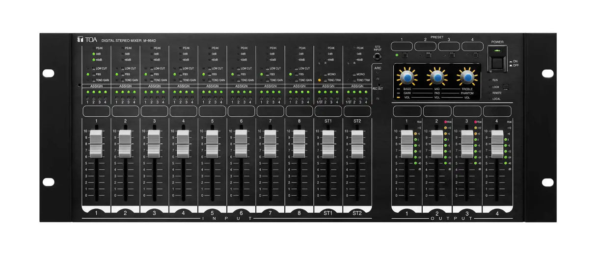 TOA Electronics Digital Stereo Mixer - M-864D CU - Creation Networks
