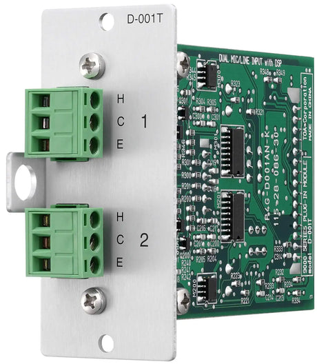 TOA Electronics Dual Mic / Line Input Module with DSP - D-001T - Creation Networks