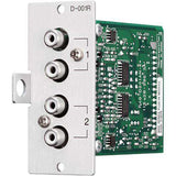 TOA Electronics Dual Unbalanced Line Input Module with DSP - D-001R Audio Components TOA