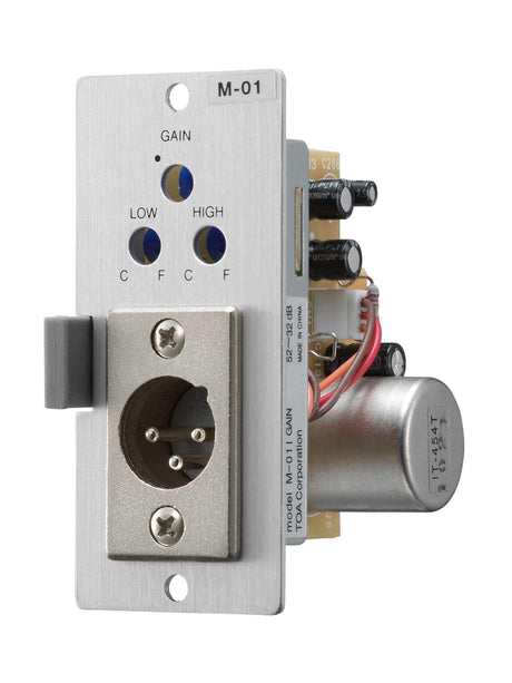 TOA Electronics Mic Preamplifier Module (Male XLR) - M-01M - Creation Networks