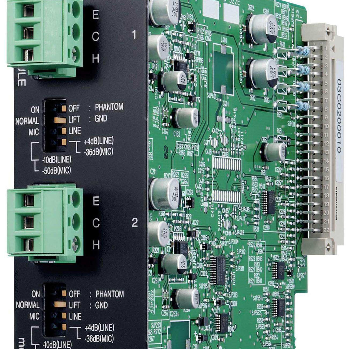 TOA Electronics Mic/Line Input Module (20 bits monaural type) - D-922E ...