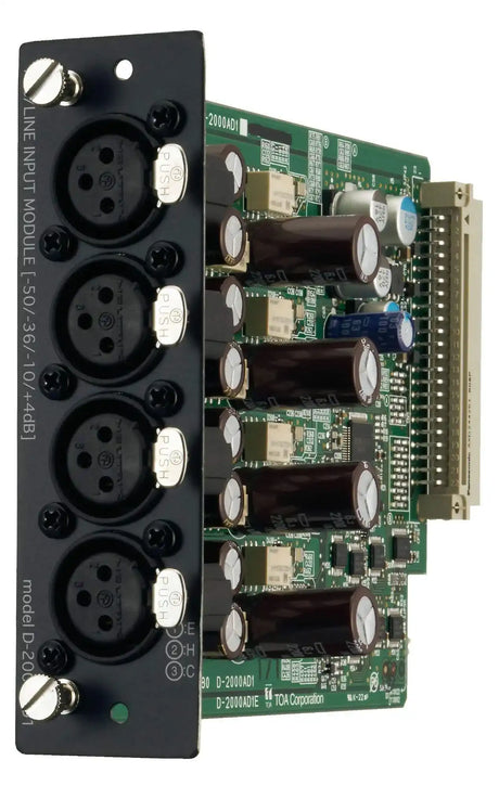 TOA Electronics Mic/Line Input Module (monaural type) - D-2000AD1 - Creation Networks