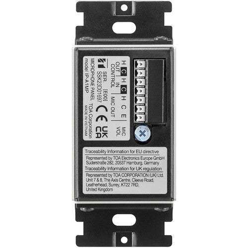 TOA Electronics Microphone Panel with Call Switch for IP-A1 Series - IP-A1MP - Creation Networks