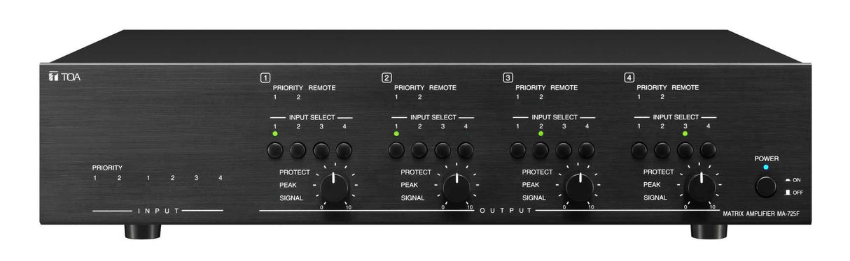 TOA Electronics Multi-Channel Matrix Amplifier - MA-725F-AM 3CU - Creation Networks