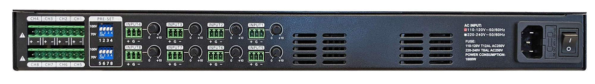 TOA Electronics Multichannel Power Amplifier - DA-150EH-AM - Creation Networks