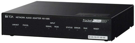 TOA Electronics Network Audio Adapter with Signal and Peak LEDs - NX-100SPS - Creation Networks