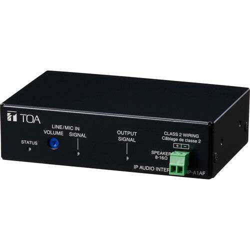 TOA Electronics Network PoE IP Audio Interface Receiver with 15W Amplifier - IP-A1AF - Creation Networks