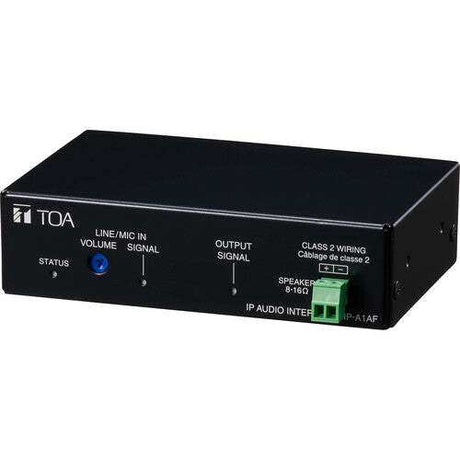 TOA Electronics Network PoE IP Audio Interface Receiver with 15W Amplifier - IP-A1AF - Creation Networks
