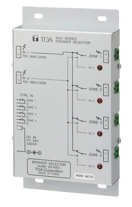 TOA Electronics Speaker selection module - SS-9001 - Creation Networks