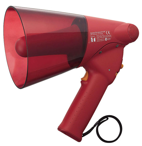 TOA Electronics Splash-Proof 6W Handheld Megaphone with Siren (Red) - ER-1206S - Creation Networks