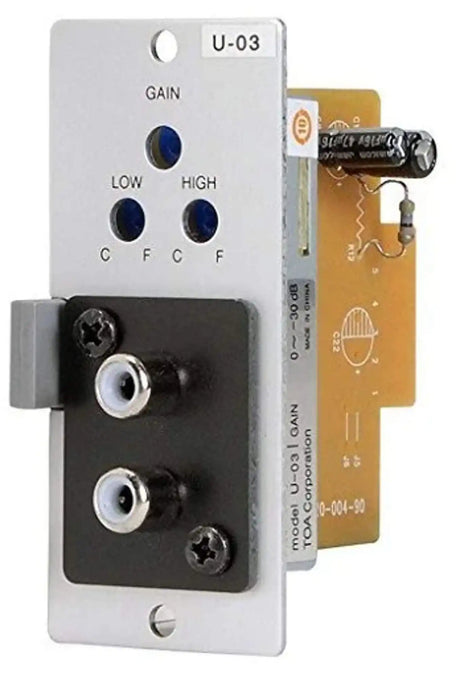 TOA Electronics Stereo Line Input Module (Aux) - U-03R - Creation Networks
