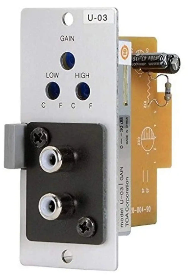 TOA Electronics Stereo Line Input Module (Aux) - U-03R - Creation Networks