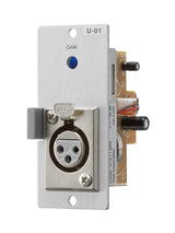 TOA U-01F – Unbalanced XLR Line Input Module Audio Signal Processing TOA