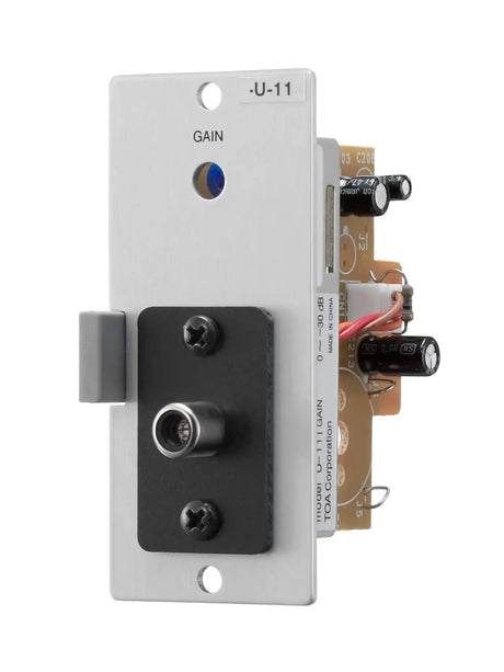 TOA Electronics Unbalanced Line Input with Mute-Receive (RCA) - U-11R - Creation Networks