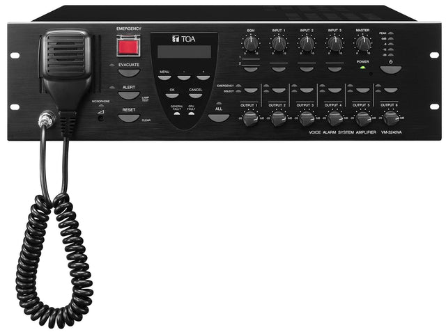 TOA Electronics Voice Alarm System Amplifier - VM-3240VA AMQ - Creation Networks