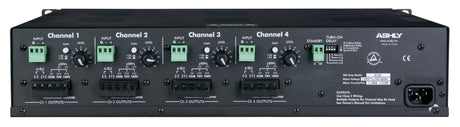 ASHLY TRA-4150 Convection-Cool Power Amplifier w/ Xfmr Iso 4 x 150W @ 4/8 Ohm, 25V, 70V, 40W @ 8 Ohm Amplifiers Ashly