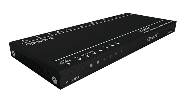 tvONE 4x1 4K60 HDMI 2.0 Ultra slim switcher with HDCP 2.2 - 1T-SX-654 - Creation Networks