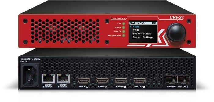 Lightware UBEX-Pro20-HDMI-F100 RED 2SM Optical AV Over IP Video System for 10G Networks - 91820002