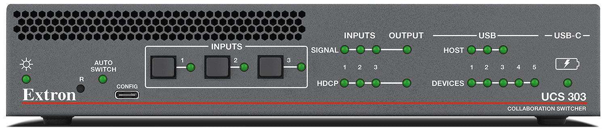 Exton Switcher Extron UCS 303 Three-Input 4K/60 Collaboration Switcher – Creation Networks