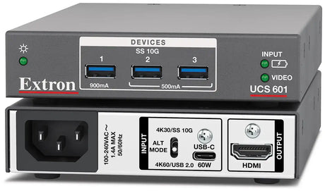 Extron UCS 601 Pro 4K USB-C 10G Dock control Extron