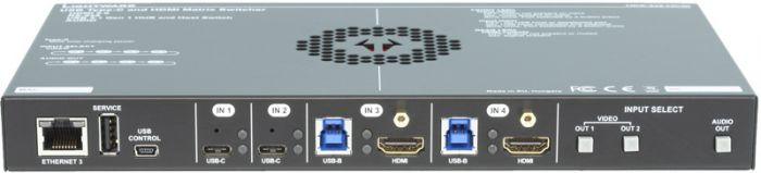 LightWare UCX-4x2-HC30 Universal Switcher with HDMI 2.0 and USB-C connectivity - 91310081