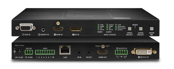 Lightware UMX-HDMI-140-Plus UMX Series Switcher for VGA, DVI-I, HDMI and DisplayPort with Audio embedding - 91560003