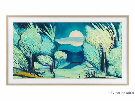 Samsung 65 inch The Frame Customizable Bezel - Modern Teak Accessories Samsung