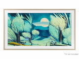 Samsung 32 inch The Frame Customizable Bezel - Modern Teak Accessories Samsung