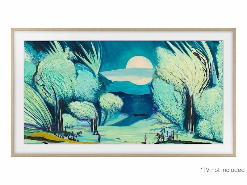 Samsung 43 inch The Frame Customizable Bezel - Modern Teak Accessories Samsung