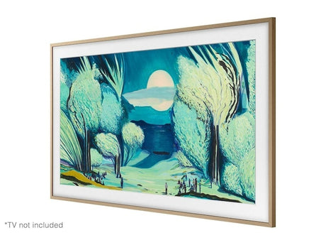 Samsung 65 inch The Frame Customizable Bezel - Modern Teak Accessories Samsung