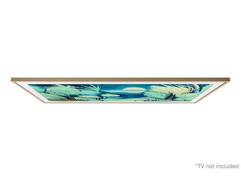 Samsung 55 inch The Frame Customizable Bezel - Modern Teak Accessories Samsung