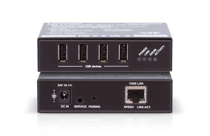 Lightware USB20-1GBE-DS4P USB 2.0 over LAN device side extender - 91810030