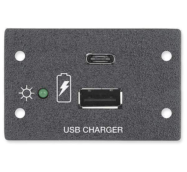 Extron Flex55 USB 311 PowerPlate (1) USB-C & (1) USB-A, Black