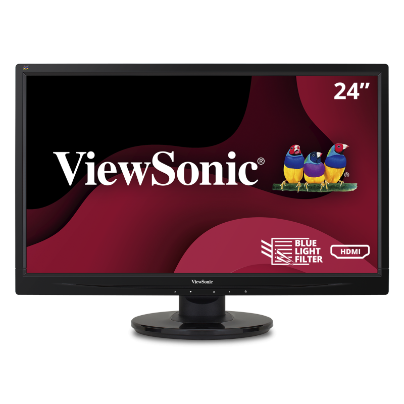 ViewSonic VA2446MH-LED – 24-Inch LED Full HD HDMI Monitor - Discontinued Computer Monitors ViewSonic