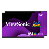 ViewSonic VG2455_56A_H2 – 24-Inch Ergonomic FHD Monitor Hero 2 Bundle Computer Monitors ViewSonic
