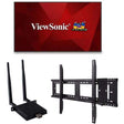 ViewSonic CDE9830-E1 98" 4K display and VB-WIFI-001 and Flat wall mount bundle - Creation Networks