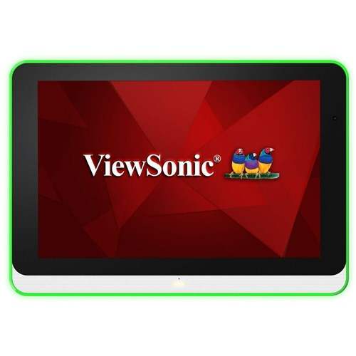 ViewSonic EP1052T-H 10.1" WXGA Meeting Room Touch Controller with Camera, Microphone & HID Reader - White - Creation Networks