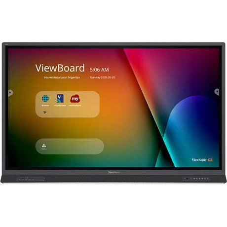 Viewsonic IFP6552 65" ViewBoard 4K Ultra HD Interactive Flat Panel Display with integrated microphone and USB-C, 3840 x 2160 resolution - Creation Networks