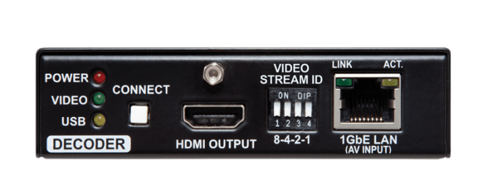 Lightware VINX-110-HDMI-DEC AV Over IP Scaling Multimedia Extender with USB K+M, RS-232 and IR - 91810003