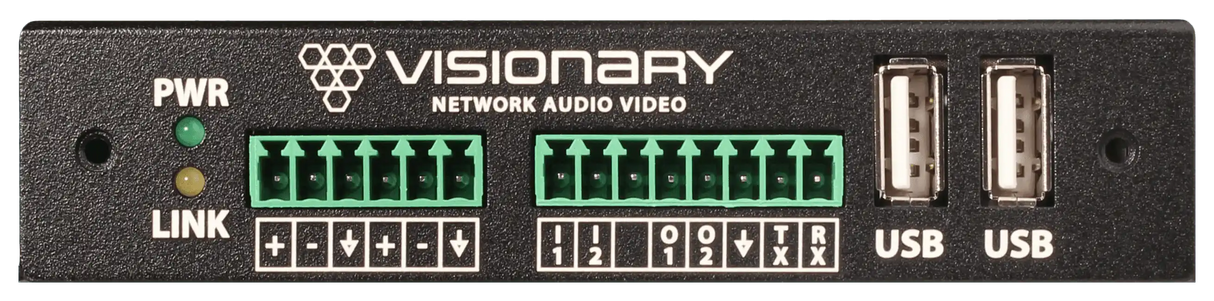 Visionary Solutions PacketAV D4200 4K UHD over IP POE+ Decoder, AES67/Dante - Creation Networks