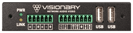 Visionary Solutions PacketAV D4200 4K UHD over IP POE+ Decoder, AES67/Dante - Creation Networks