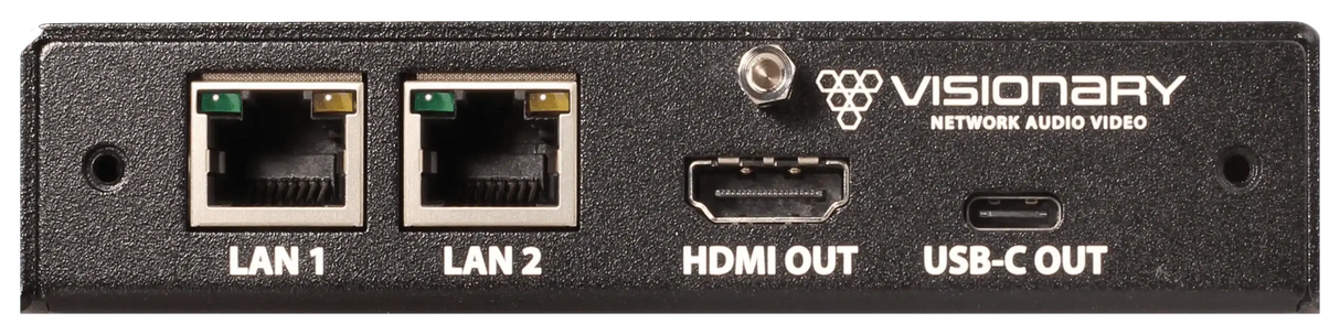 Visionary Solutions PacketAV D4200 4K UHD over IP POE+ Decoder, AES67/Dante - Creation Networks