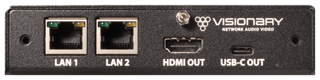Visionary Solutions PacketAV D4200 4K UHD over IP POE+ Decoder, AES67/Dante - Creation Networks