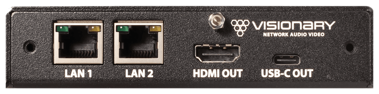 Visionary Solutions PacketAV D5200 4K60 4:4:4 UHD IP POE+ Matrix Decoder, AES67/Dante - Creation Networks