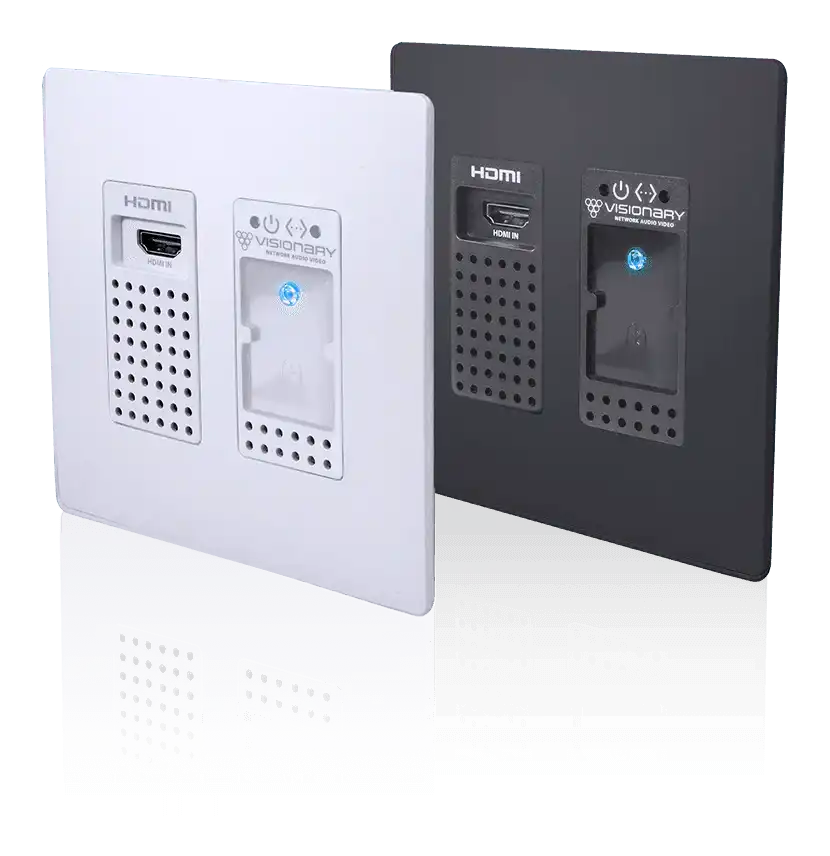 Visionary Solutions PacketAV DuetE-WP-BT Wall Plate Encoder Faceplate, Bluetooth - Creation Networks