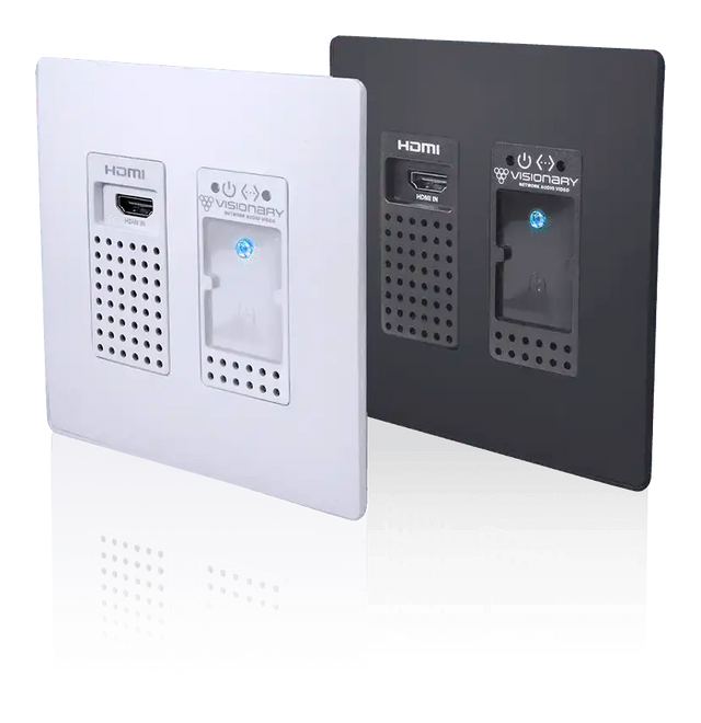 Visionary Solutions PacketAV DuetE-WP-BT Wall Plate Encoder Faceplate, Bluetooth - Creation Networks