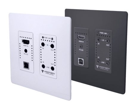Visionary Solutions PacketAV DuetE5-WP Wall Plate Encoder Faceplate - Creation Networks