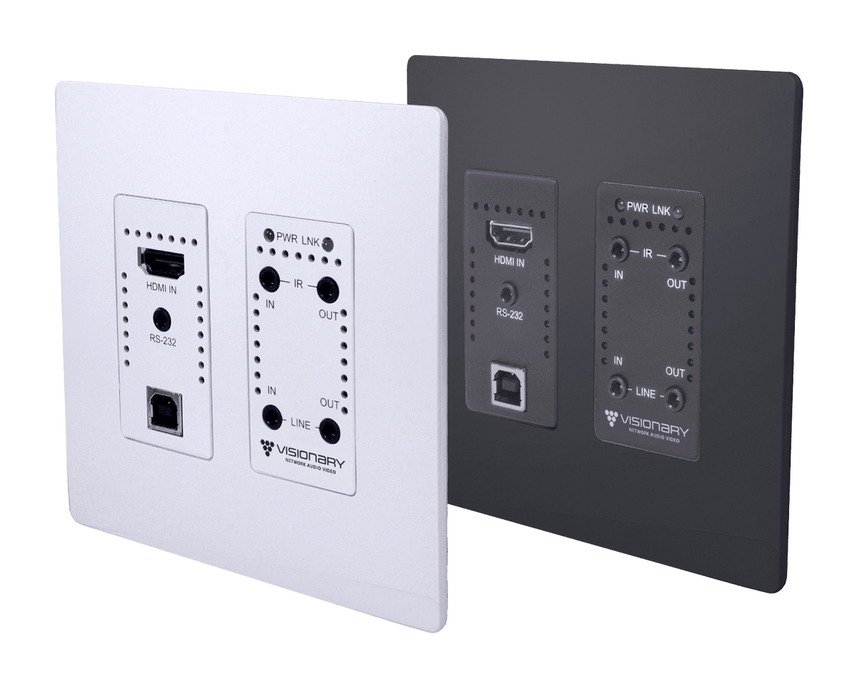 Visionary Solutions PacketAV E5-WP Wall Plate 5 Encoder Faceplate - Creation Networks