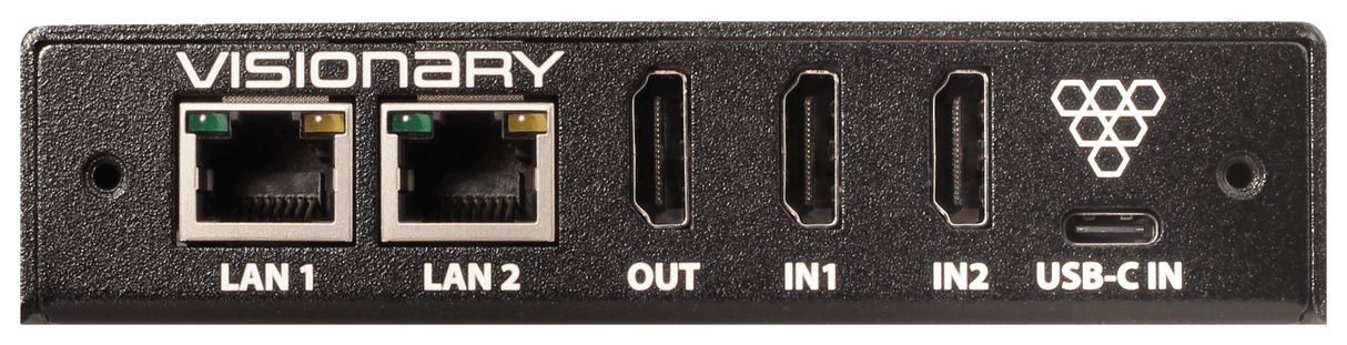 Visionary Solutions PacketAV E5200 4K60 4:4:4 UHD IP POE+ Matrix Encoder, AES67/Dante - Creation Networks